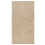 Beiger Outdoor-Teppich ZIZUR in Jute-Optik, 60x110 cm, mit rundem Design.
