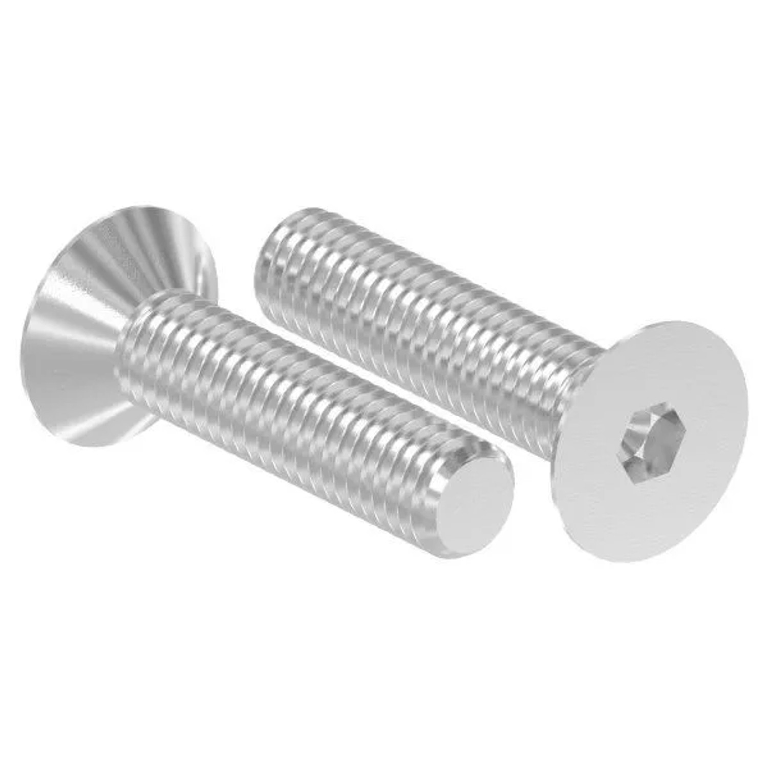FeNau Senkkopfschraube V2A M8x35 Innensechskant ISO 10642 Vollgewinde