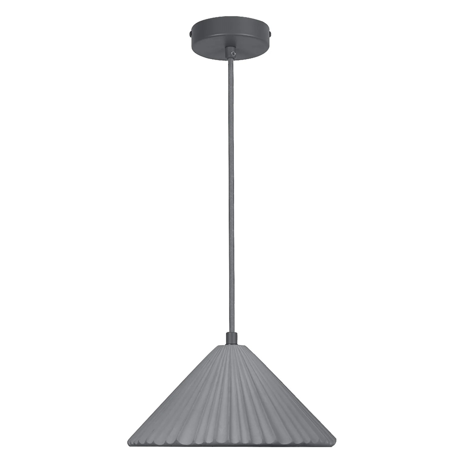 Ledvance Pendelleuchte Decor Concrete Pyramid Dunkelgrau 117,5 cm x Ø 25 cm