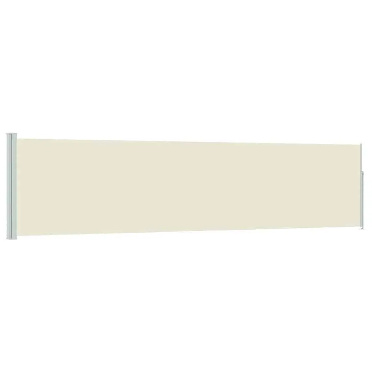 vidaXL Ausziehbare Seitenmarkise 120×500 cm Creme 48389