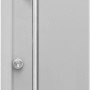 Graue Splendoor Thermospace Haustür Berlin Prime mit Edelstahlgriff, 110x210 cm.