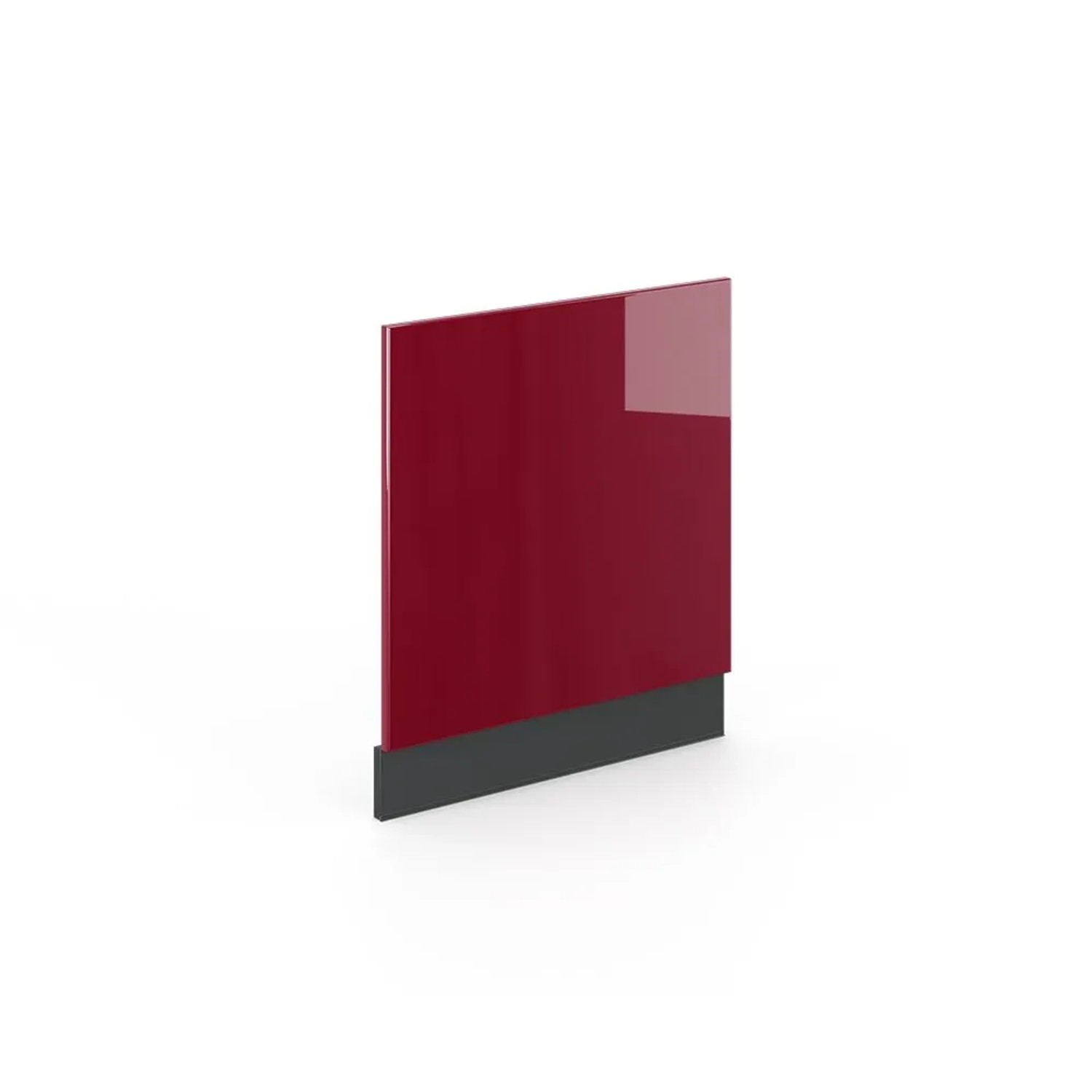 Vicco Frontblende Fame-Line Bordeaux Hochglanz Anthrazit 60 cm ohne Arbeitsplatte