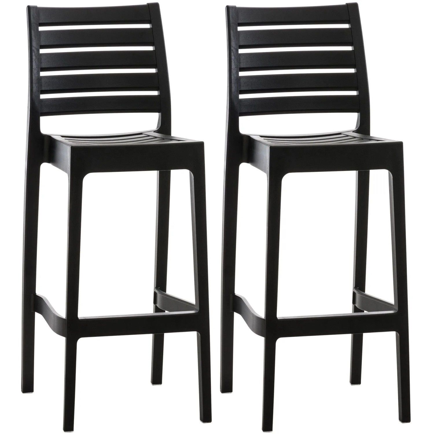 CLP 2er Set Barhocker Ares Schwarz