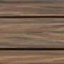 Detailaufnahme: KARAT WPC Terrassenfliese Classic Mix Teak, Holzoptik, 30x30 cm.