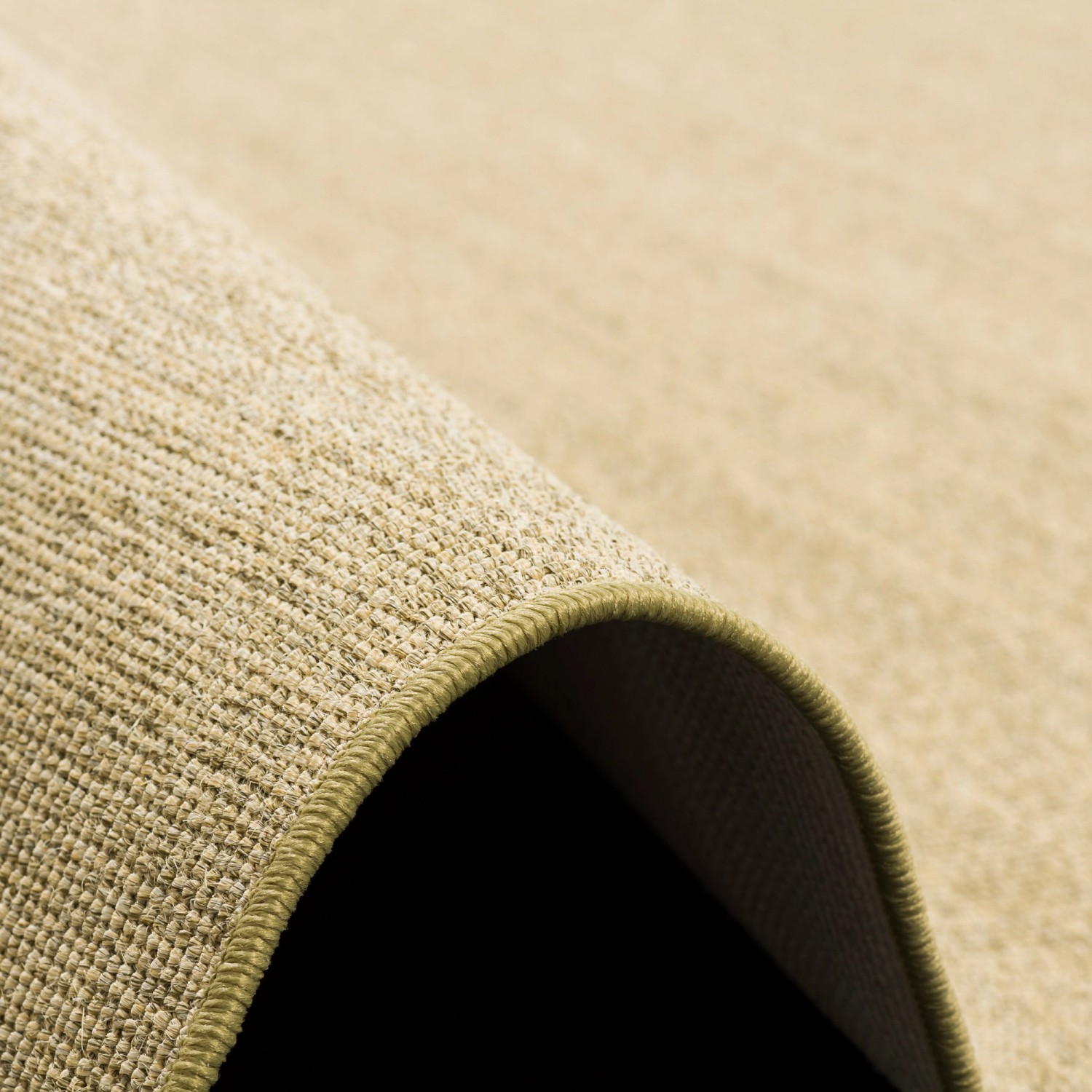 Detailansicht des Snapstyle Sisal Teppichs in Natur Hirse, klassisches Design.