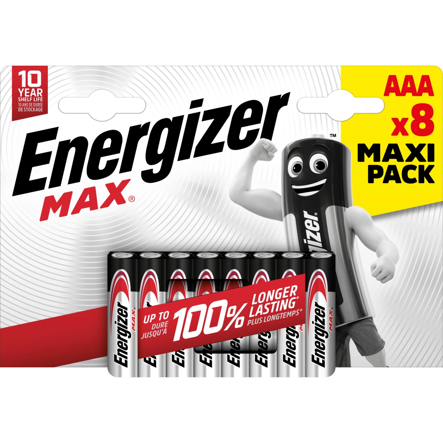 Energizer Alkaline Batterie Max AAA Micro 8 Stück