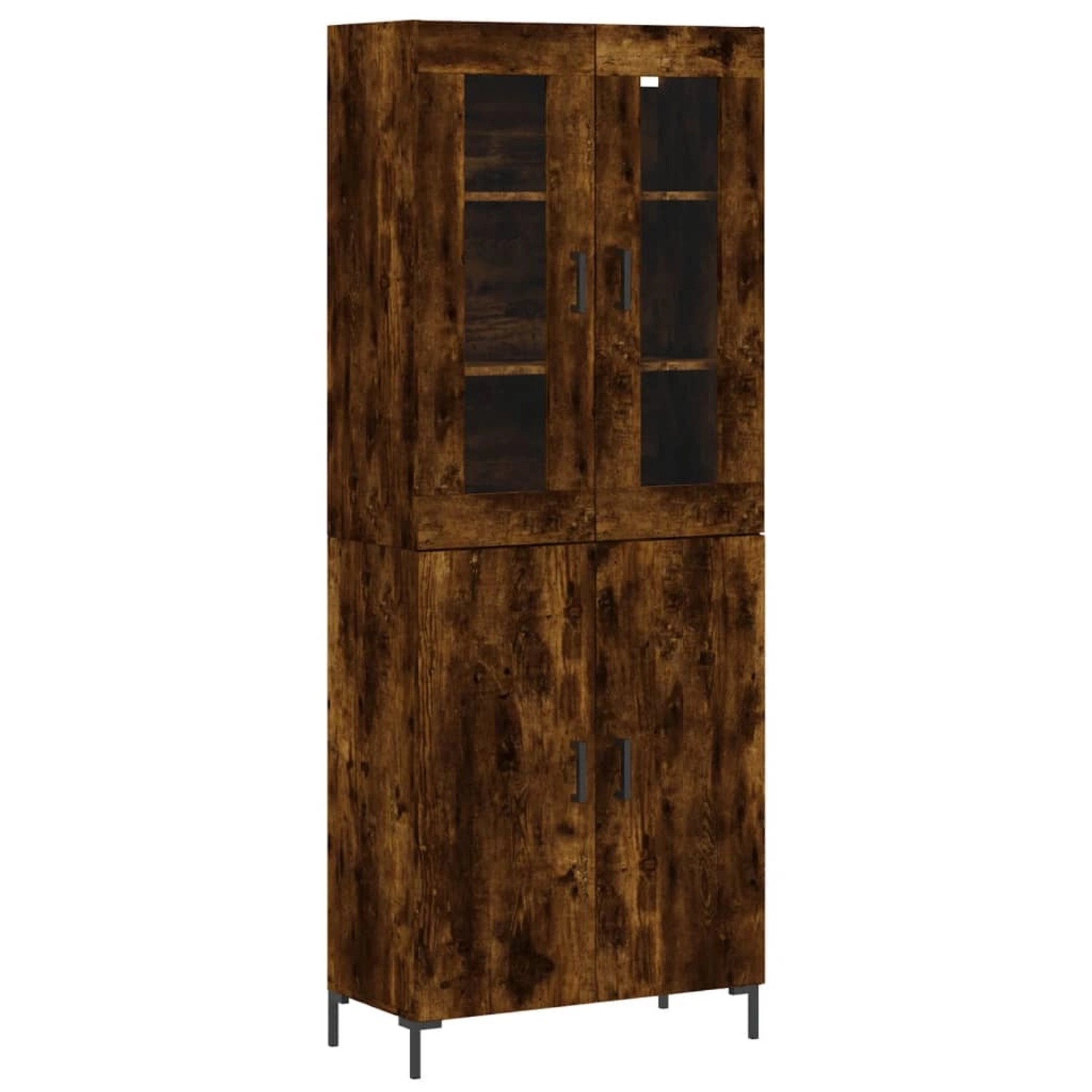 vidaXL Highboard Räuchereiche 69,5x34x180 cm Holzwerkstoff 3198214 günstig online kaufen