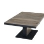 Rechteckiger Siena Garden Gartentisch Talina in Grau mit Keramik-Tischplatte und Aluminiumgestell.