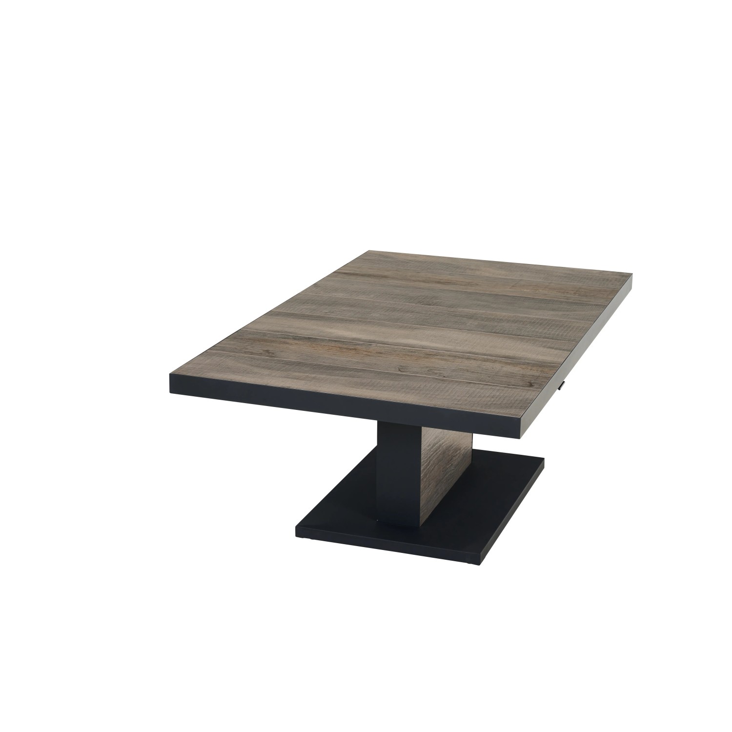 Rechteckiger Siena Garden Gartentisch Talina in Grau mit Keramik-Tischplatte und Aluminiumgestell.