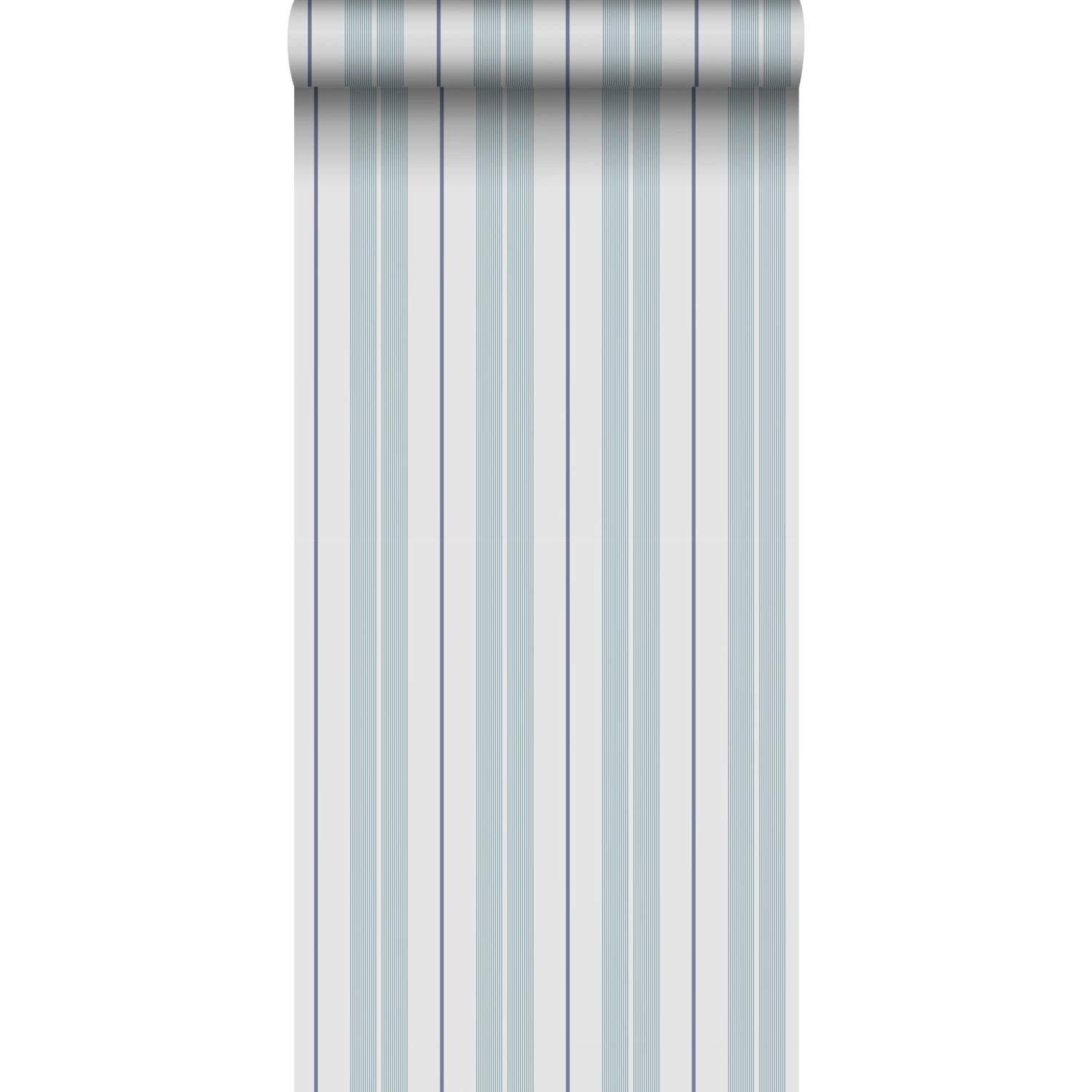 Sanders & Sanders Tapete Streifen Hellblau und Grau 53 cm x 10.05 m günstig online kaufen