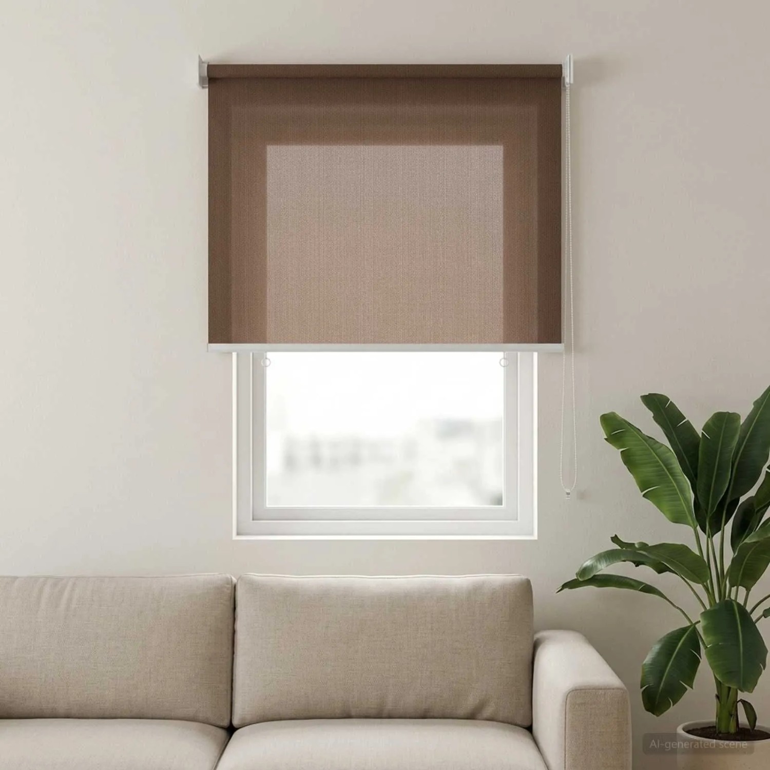 vidaXL Außenrollo 90% UV-Block Taupe 60 x 140 cm HDPE 42036142
