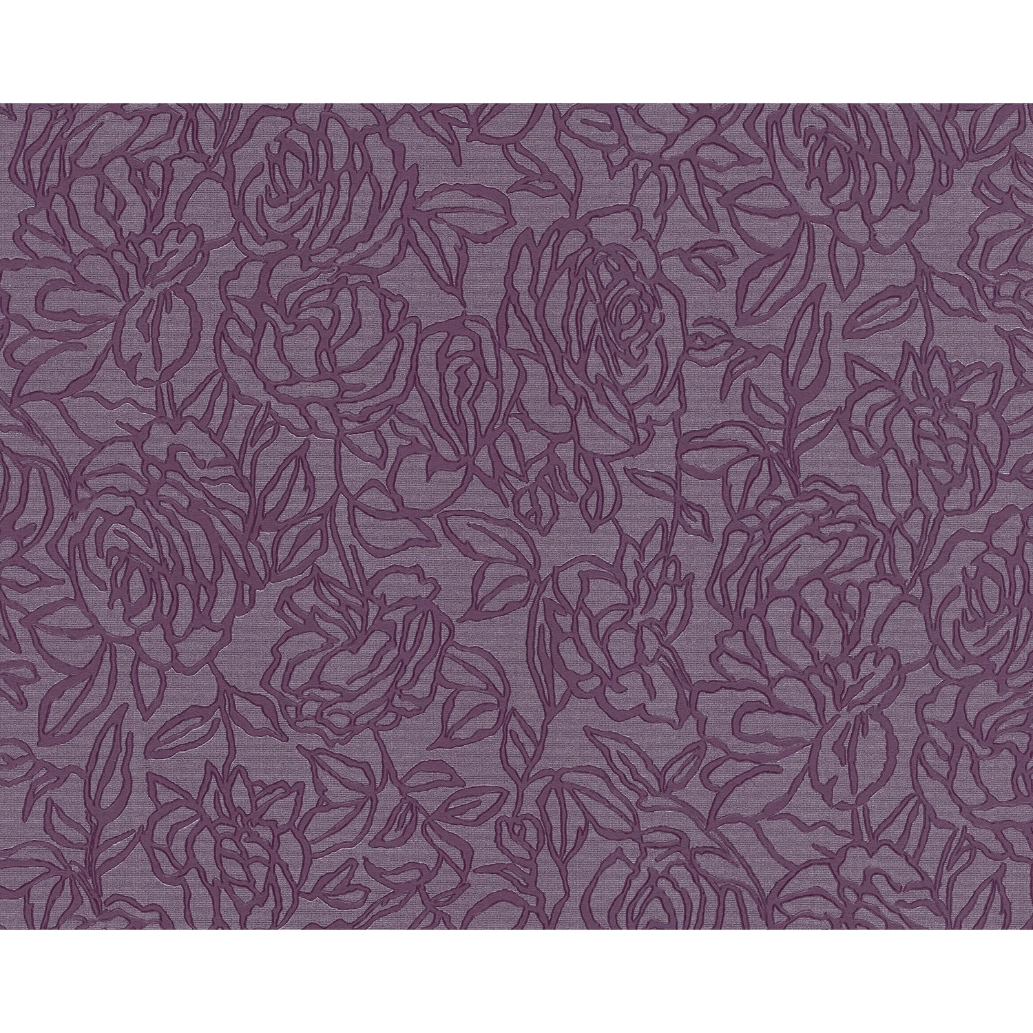 EDEM 9040-29 Blumen Tapete Floral glänzend Violett Rot-Lila 1,06 m x 10,05 günstig online kaufen