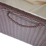 Proregal Poly-Rattan Kissenbox HxBxT 51x100x50cm Premium Braun 170L Gartentruhe Auflagenbox Truhe_7