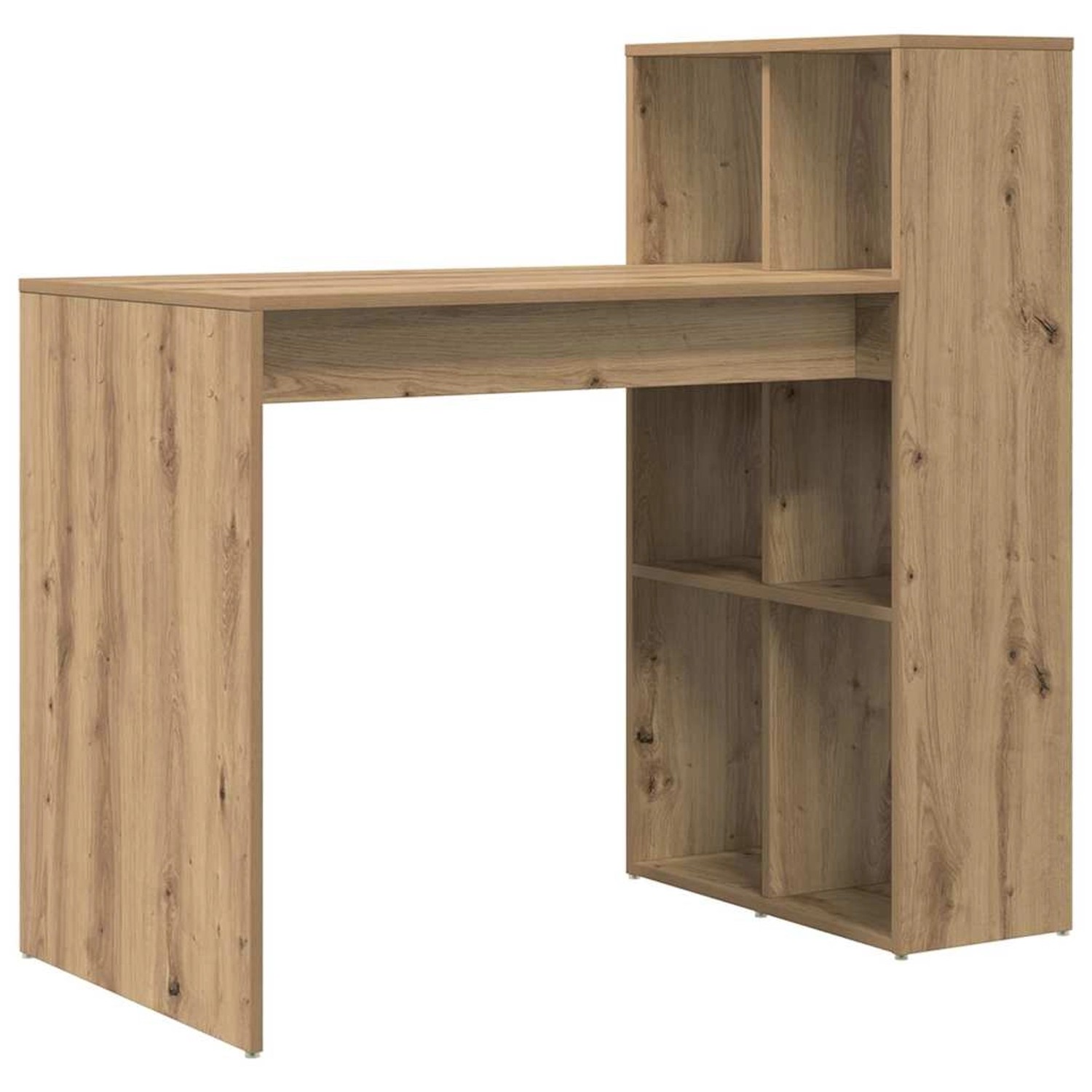 vidaXL Tisch mit Regal Artisan-Eiche 108 x 55 x 103,5 cm Holzwerkstoff 8694 günstig online kaufen