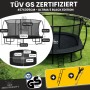 Zero Gravity Trampolin Outdoor 457x305cm TÜV GS Smartes Klappnetz mit Leiter und Bodenanker_3
