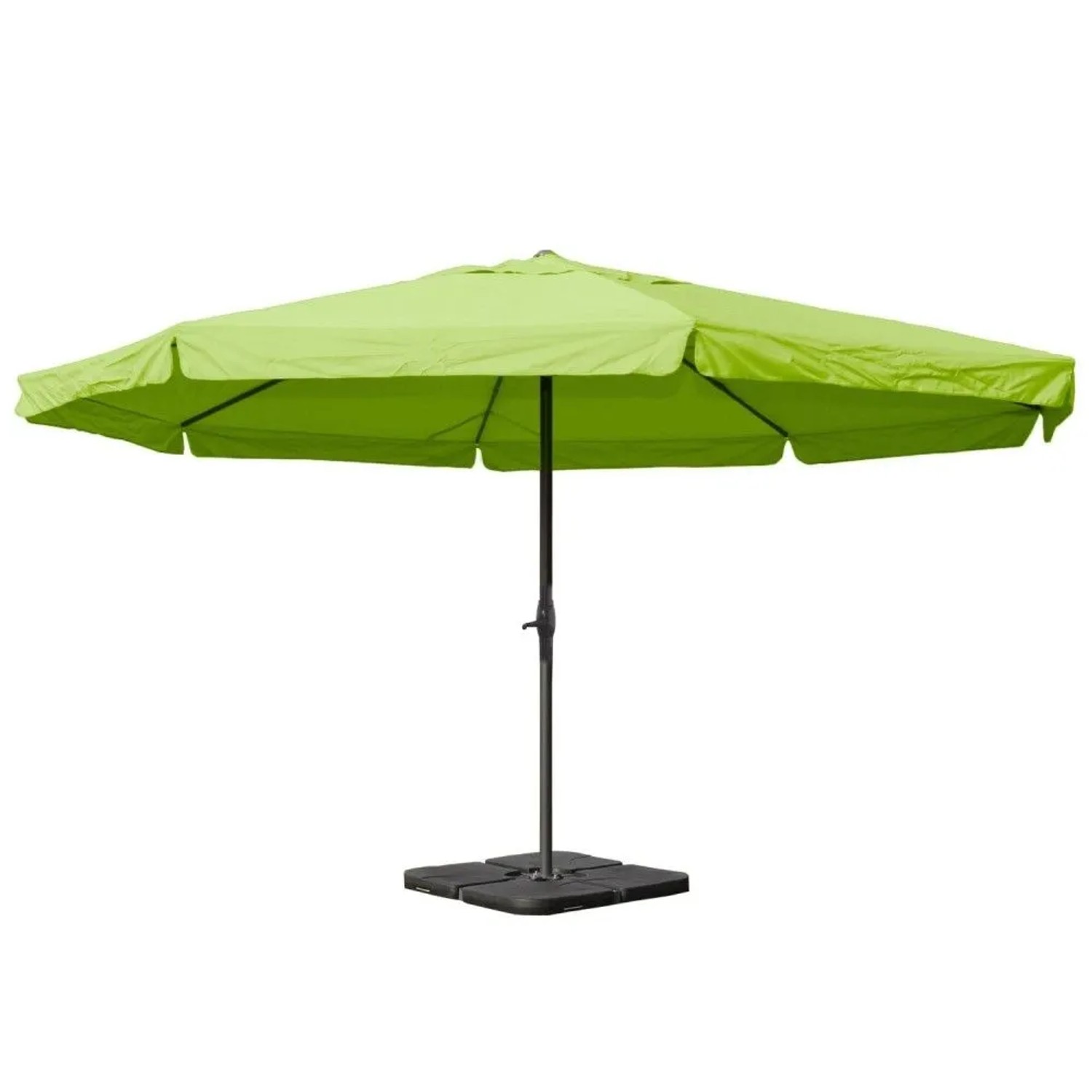 MCW Sonnenschirm Carpi Pro Ø5m Grün mit Ständer