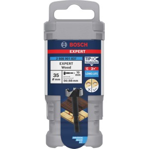 Bosch Forstnerbohrer Expert Wood, Ø 35mm, in Verpackung. Holzbohrer für präzise Löcher.