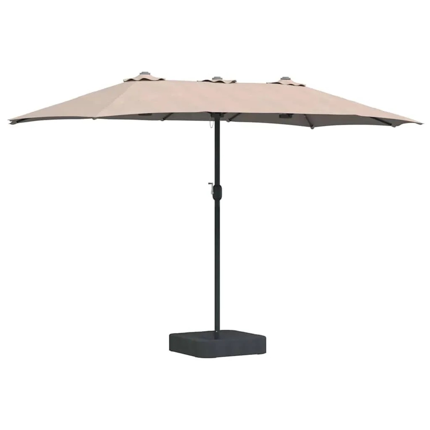 vidaXL Gartenparasol Taupe 385 x 209 x 244 cm Stoff 42003286 günstig online kaufen