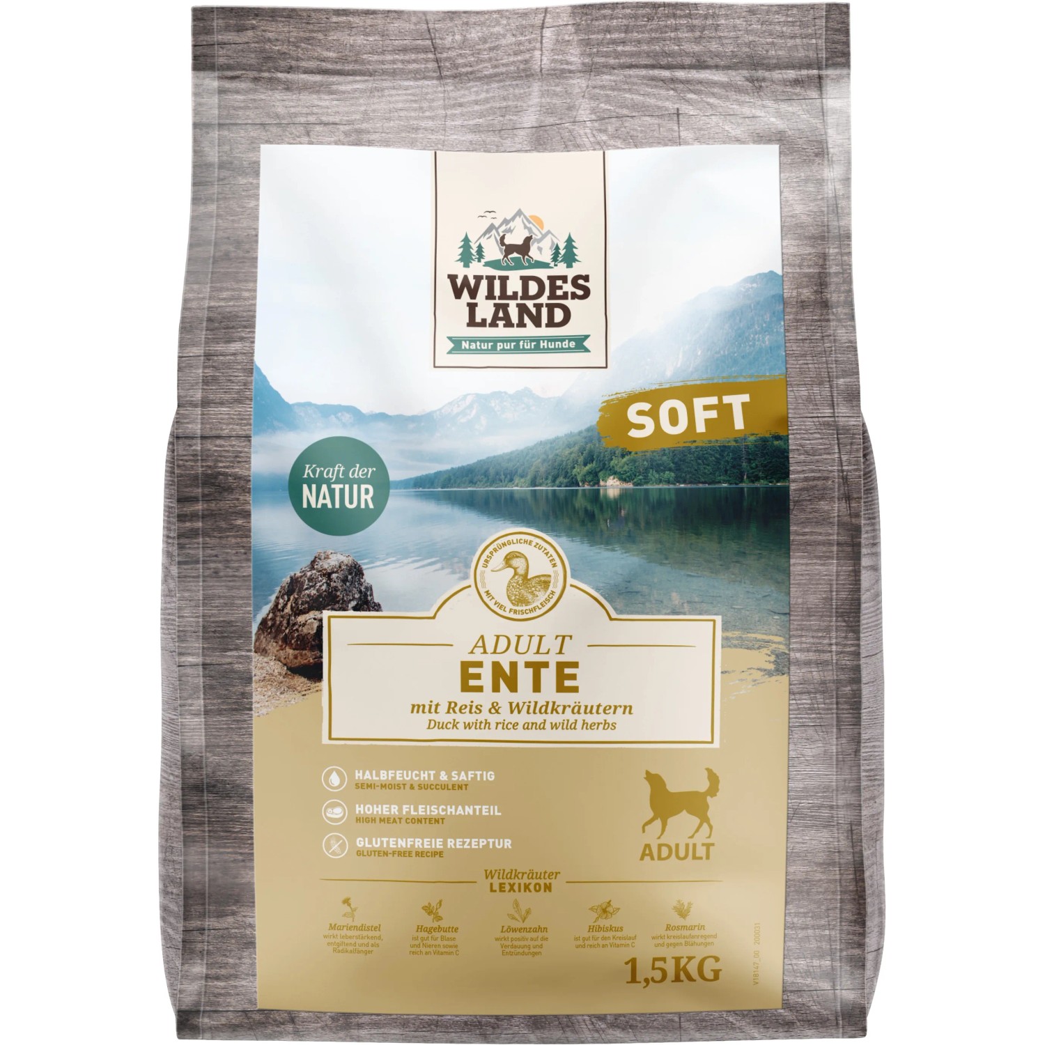 Wildes Land Hunde-Trockenfutter Soft Adult Ente 1,5 kg kaufen bei OBI