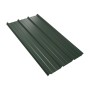 Weckman Trapezblech W45 in Nadelgrün, 1500x1069x0,5 mm. Dachblech für langlebige Dacheindeckung.
