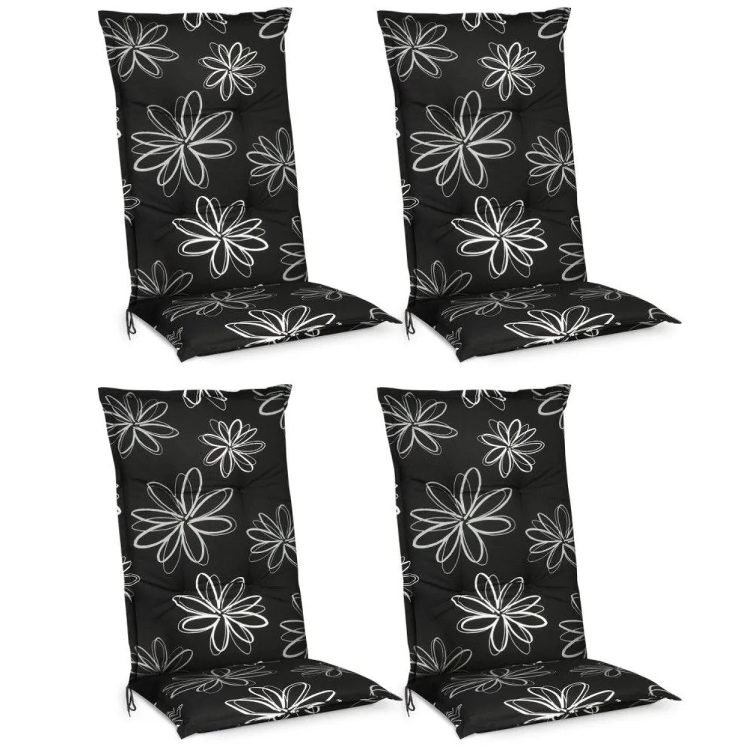 Beautissu Flores Hochlehner 120x50x6cm Ornamente 4tlg
