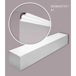NOEL & MARQUET NMC A1-Box-10 NOMASTYL Eckleisten Set, 20 m, Weiß.