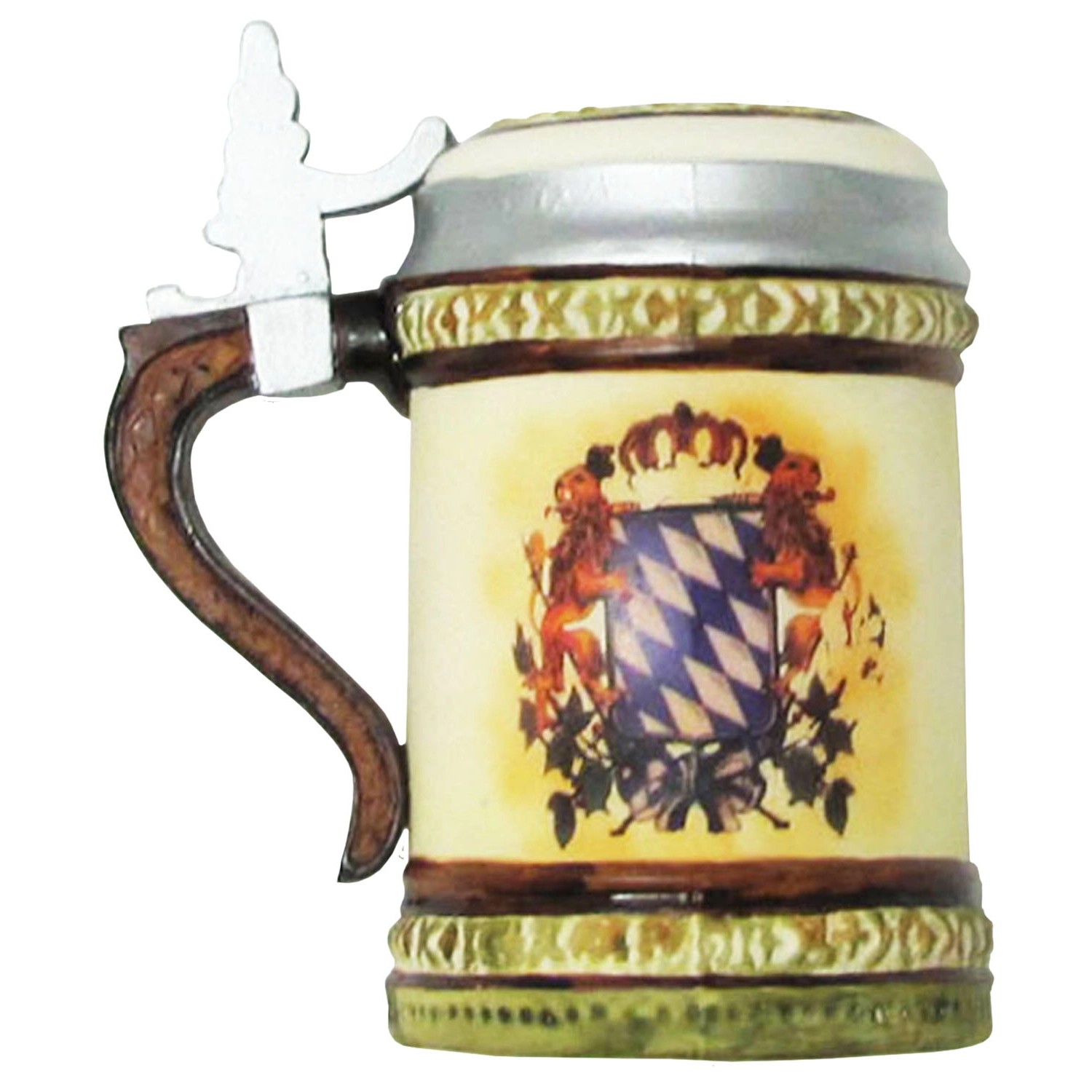 Krebs Glas Lauscha Bierkrug Weihnachtsornament 1-tlg. 12cm