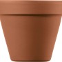 Deroma Pflanztopf Standard, Terrakotta, Ø 23 cm. Klassischer, frostfester Blumentopf mit Loch für den Außenbereich.