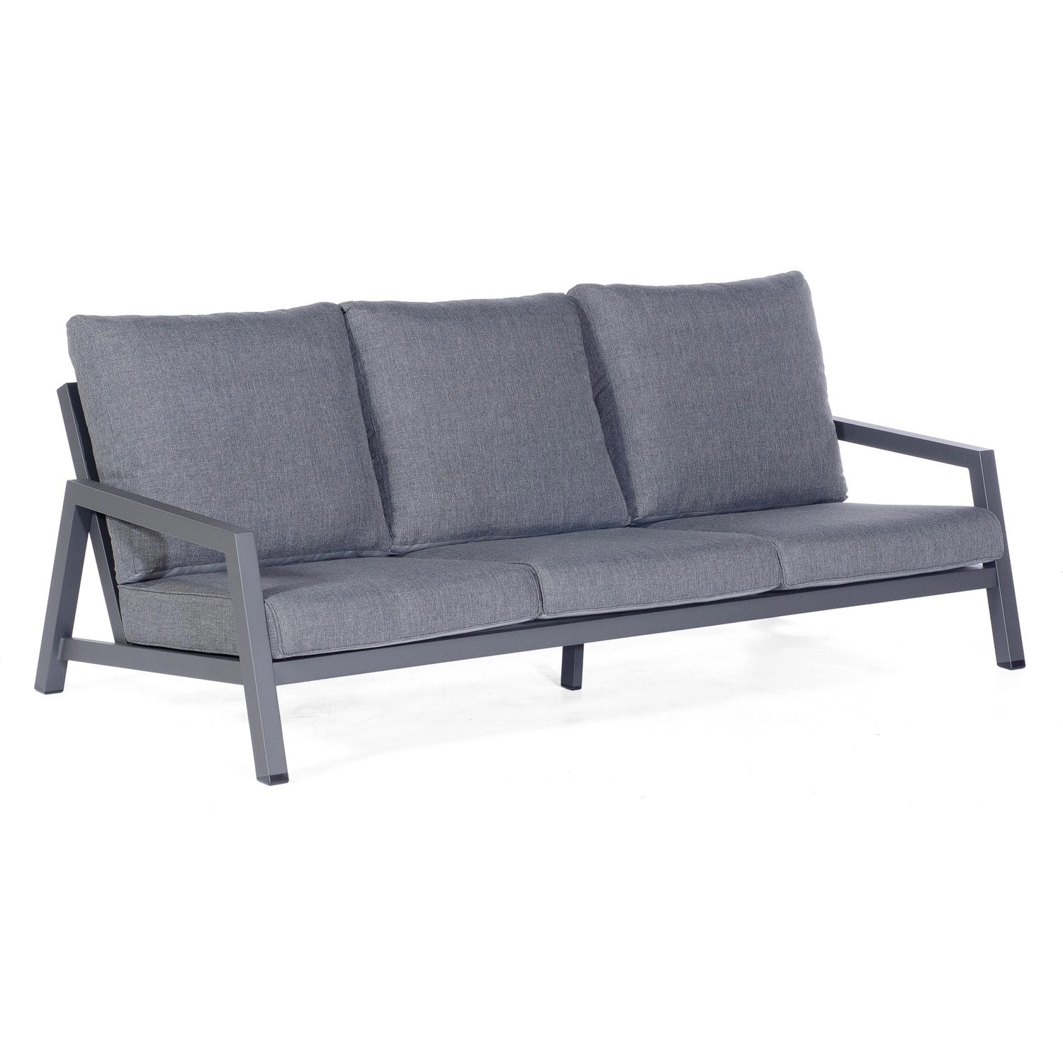 Natur24 Lounge-Sofa Empire Aluminium Polyester Wetterfest Inklusive Kissen günstig online kaufen