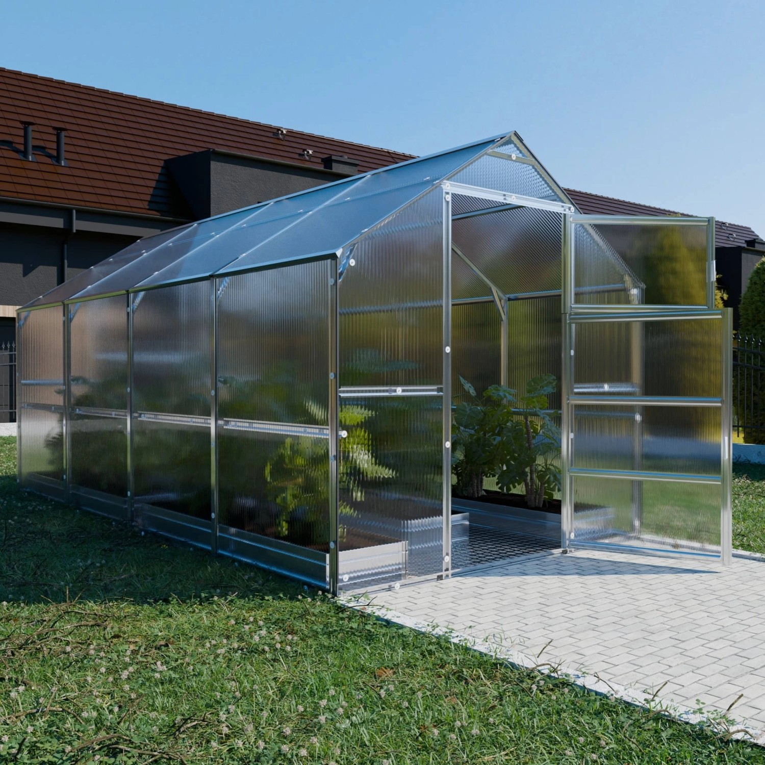 Klasika Greenhouses Bernard*KLASIKA Gewächshaus 2,35 x 4 m (9,4 m²),  mit 4 günstig online kaufen