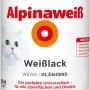 Dose Alpinaweiß Weißlack glänzend, 750 ml, mit Katzenmotiv. Ideal für Holz, Metall, Mauerwerk und Kunststoff.
