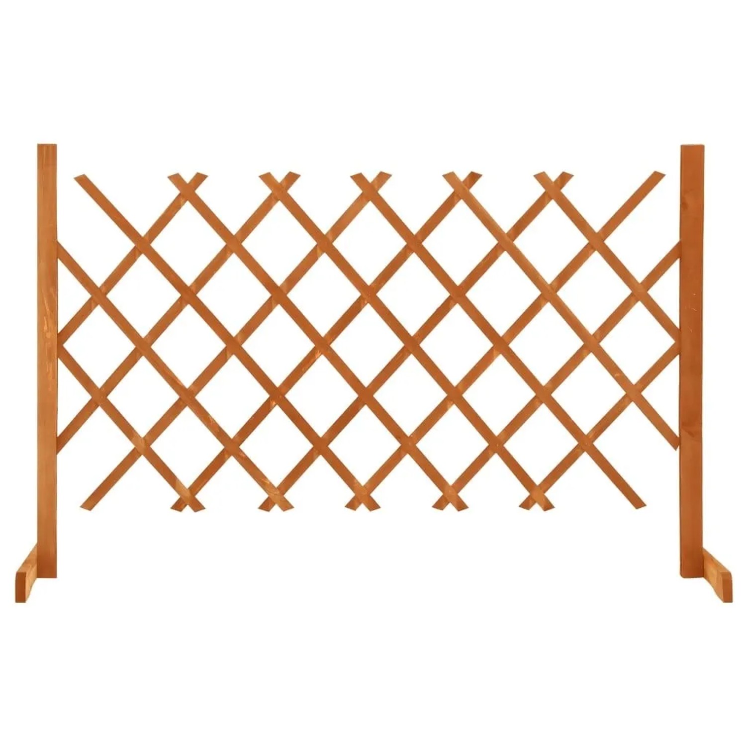 vidaXL Garten-Rankzaun Orange 120x90 cm Massivholz Tanne 314824