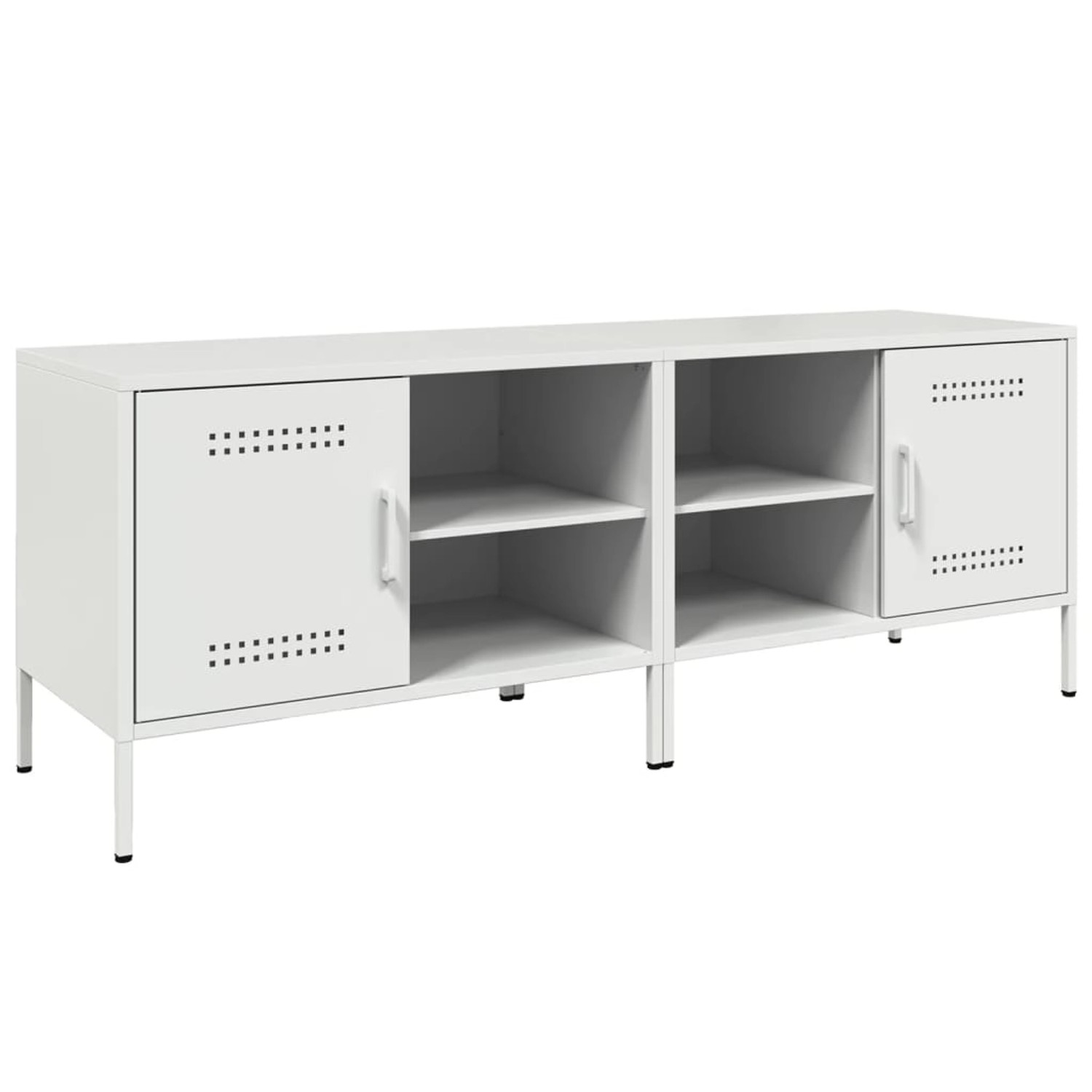 vidaXL TV-Schränke 2 Stk Weiß 68x39x50,5 cm Stahl 843005 günstig online kaufen