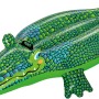 Bestway Schwimmtier Krokodil, grünes aufblasbares Wasserspielzeug für Kinder.