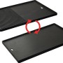 Enders® Gussplatte Switch Grid 1/2 für Kansas 4 Gasgrill, emailliertes Gusseisen, geriffelt und glatt.