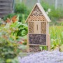 Relaxdays Insektenhotel Holz Natur Stehend Selbststehend 60,5 cm x 37 cm x 9 cm 2,3 kg_2