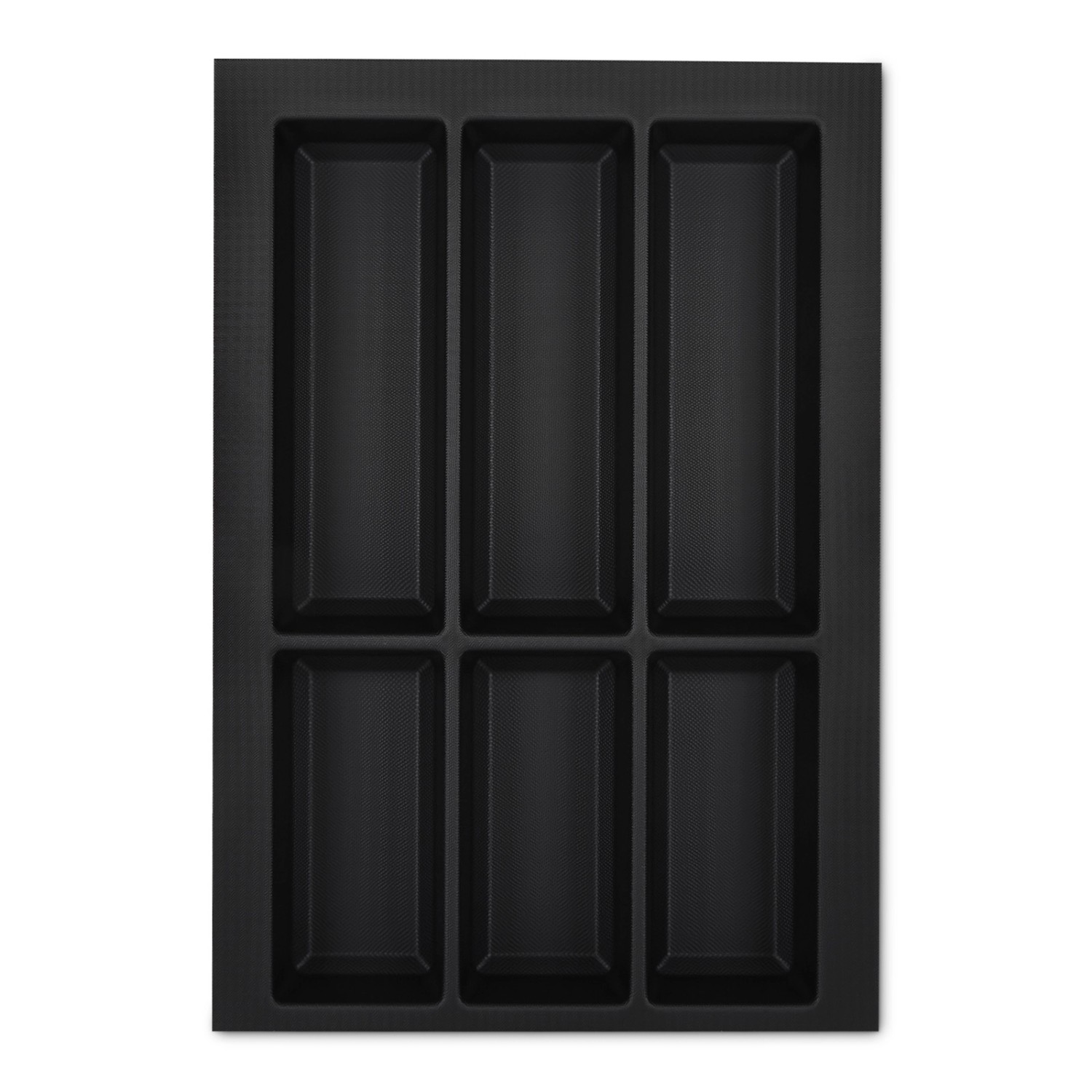 SOTECH Orga-Box VII Besteckeinsatz Schwarz 400 mm Höhe 50,5 mm mit Softtouc günstig online kaufen