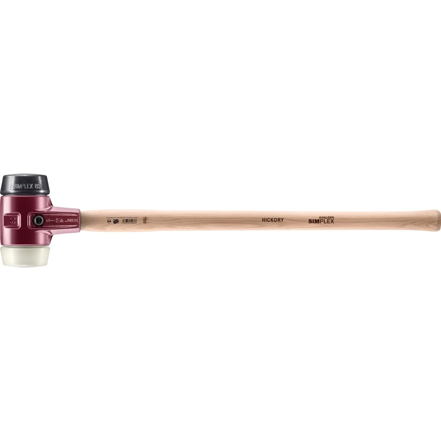Halder Simplex Vorschlaghammer Ø 80 mm Gummi   Nylon mit Tempergussgehäuse günstig online kaufen