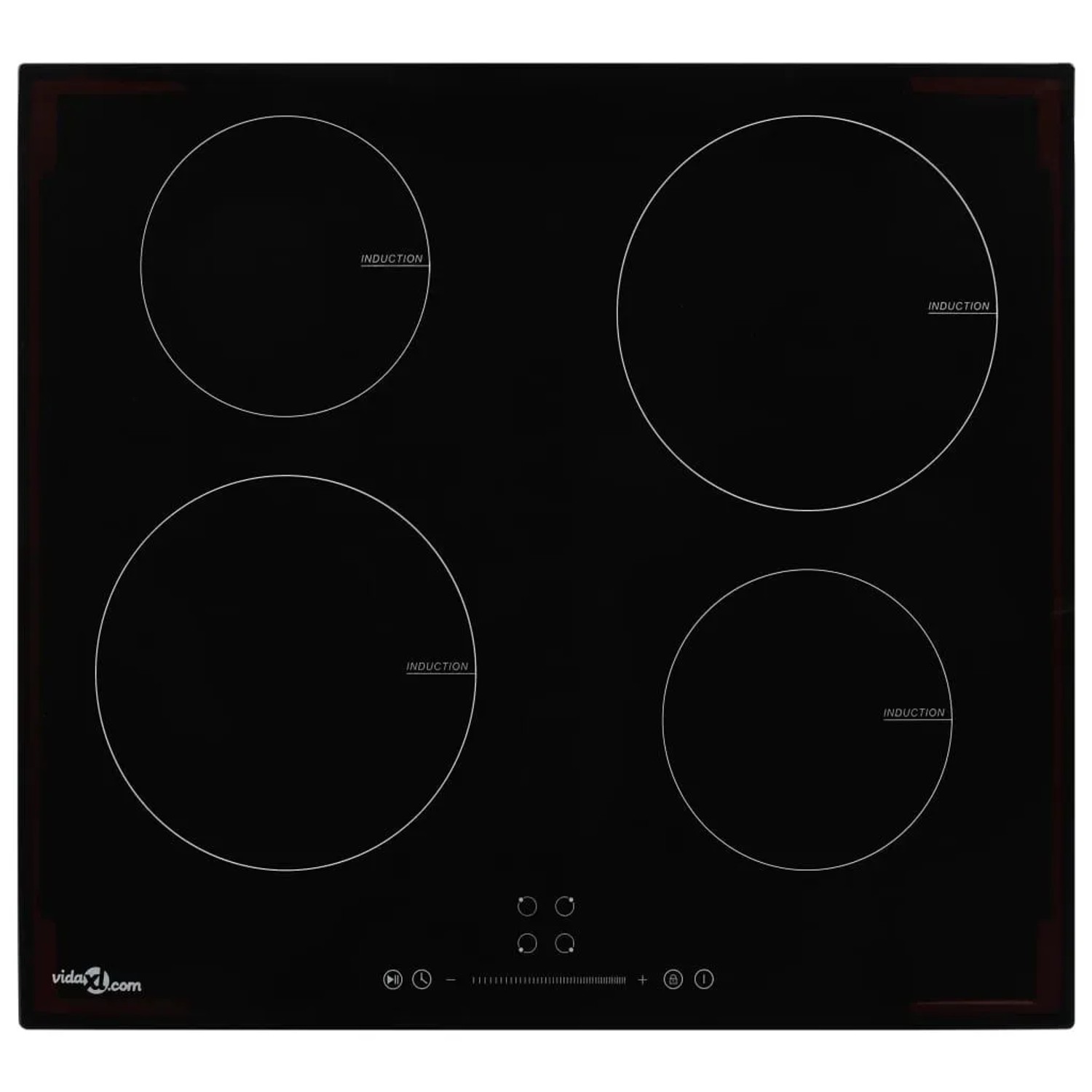 vidaXL Induktionskochfeld mit 4 Platten Touch Control Glas 7000 W 50787