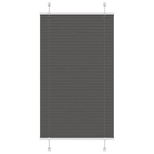 Schwarzes vidaXL Plissee, 70x100 cm, aus Polyester für Fenster.