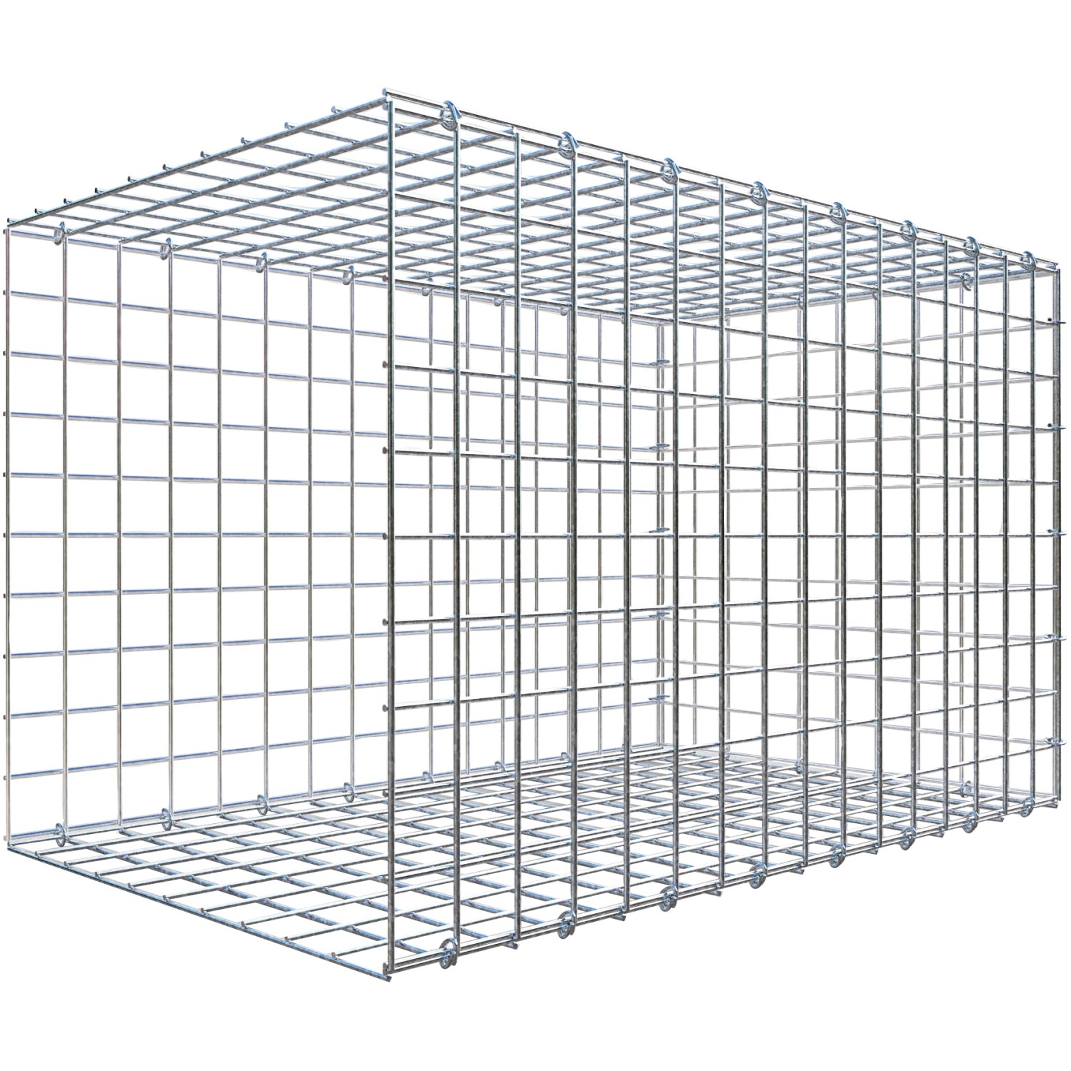 Thumbnail - Gabiona C-Ring-Gabione-Anbaukorb Typ 2 50 x 80 x 50 cm Maschenw 5 x 5 cm