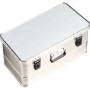 LUX Aluminiumbox 40 l, Werkzeugkoffer mit Tragegriff und Kantenschutz.