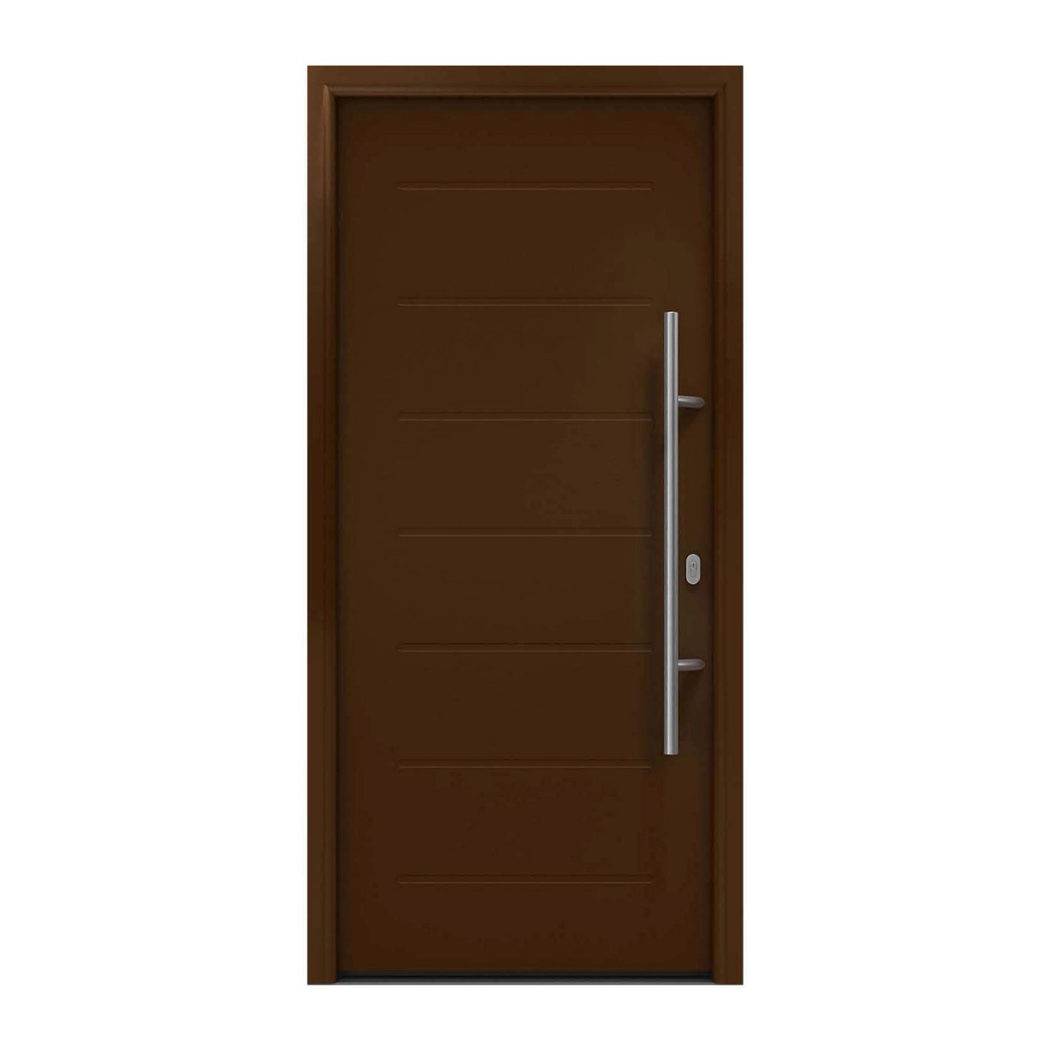 EcoStar Haustür Isopro IP 015 Terrabraun 110 cm x 210 cm DIN R günstig online kaufen