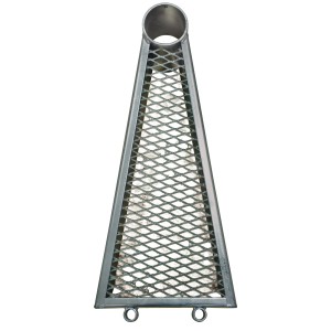 Treba Arizona Außenspindeltreppe, 1 Stufe, Streckgitter, Ø 160 cm, feuerverzinkt.