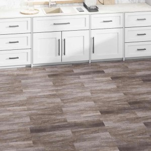 DELUKE Vinylboden PVC-Dielen Selbstklebend Wasserfest 2mm Stärke Rutschfest Laminat Vinyl Bodenbelag Laminatboden Mattbraun 5,02m²