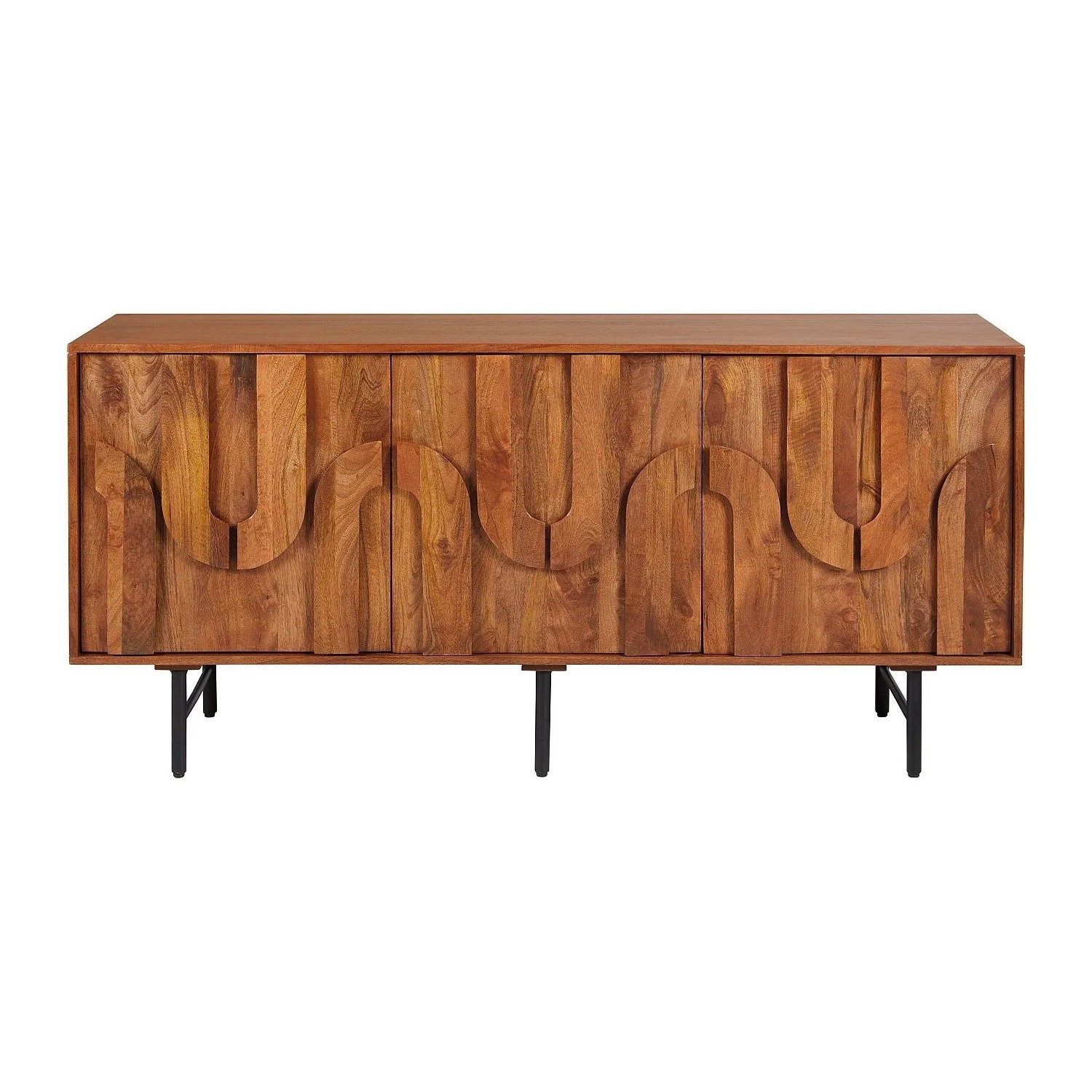 Vente-unique Sideboard Mizoram Naturfarben Dunkel 160 cm