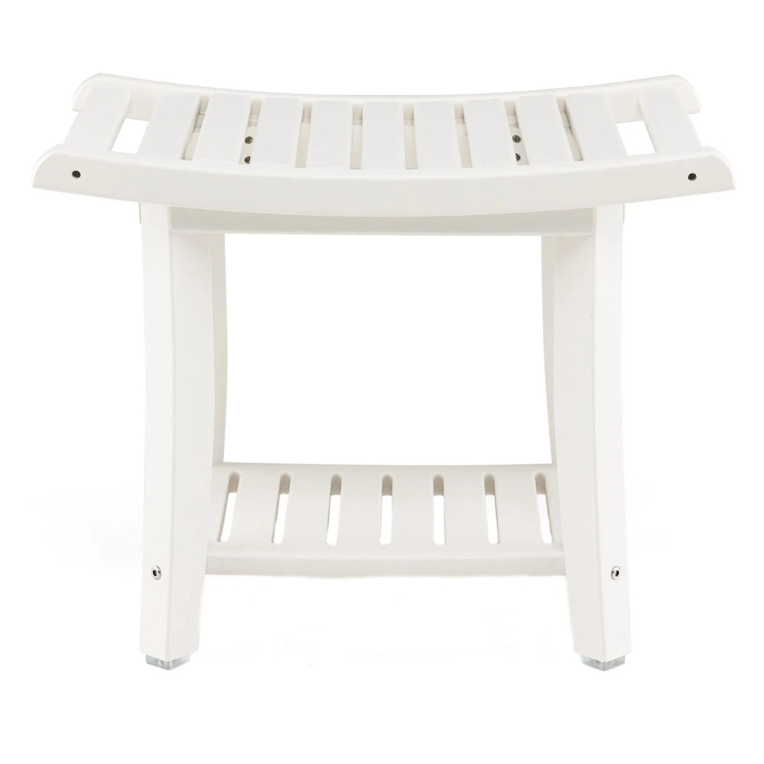 Costway Duschbank Bad mit Ablage Bis 170 kg Weiß 60,5 x 34 x 48 cm günstig online kaufen