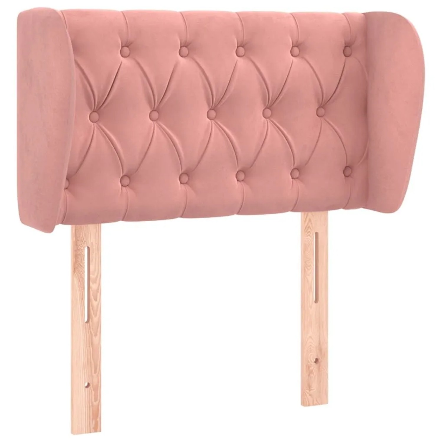 vidaXL Kopfteil mit Ohren Rosa 83x23x78/88 cm Samt 3117515