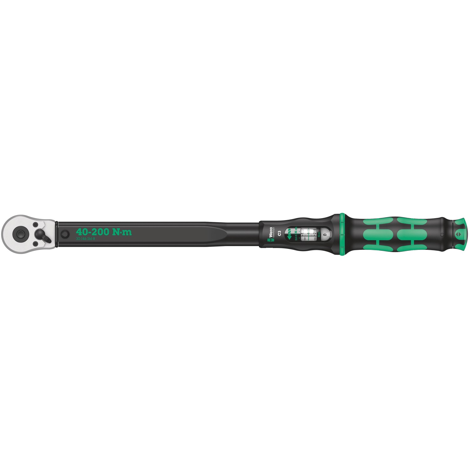 Wera Click-Torque C 3 Drehmomentschlüssel mit Umschaltknarre mit 13 mm (1/2 Zoll)