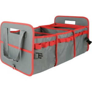 Faltbare Aufbewahrungstasche 30 cm x 65 cm x 37 cm Grau-Rot